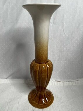 Vintage Royal Haeger 10” Brown Drip Glaze Vase MCM USA